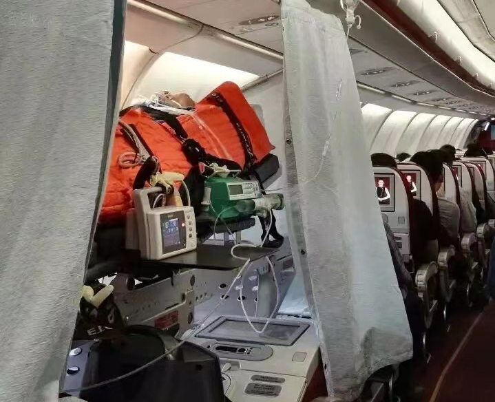 乌兰察布跨国医疗包机、航空担架